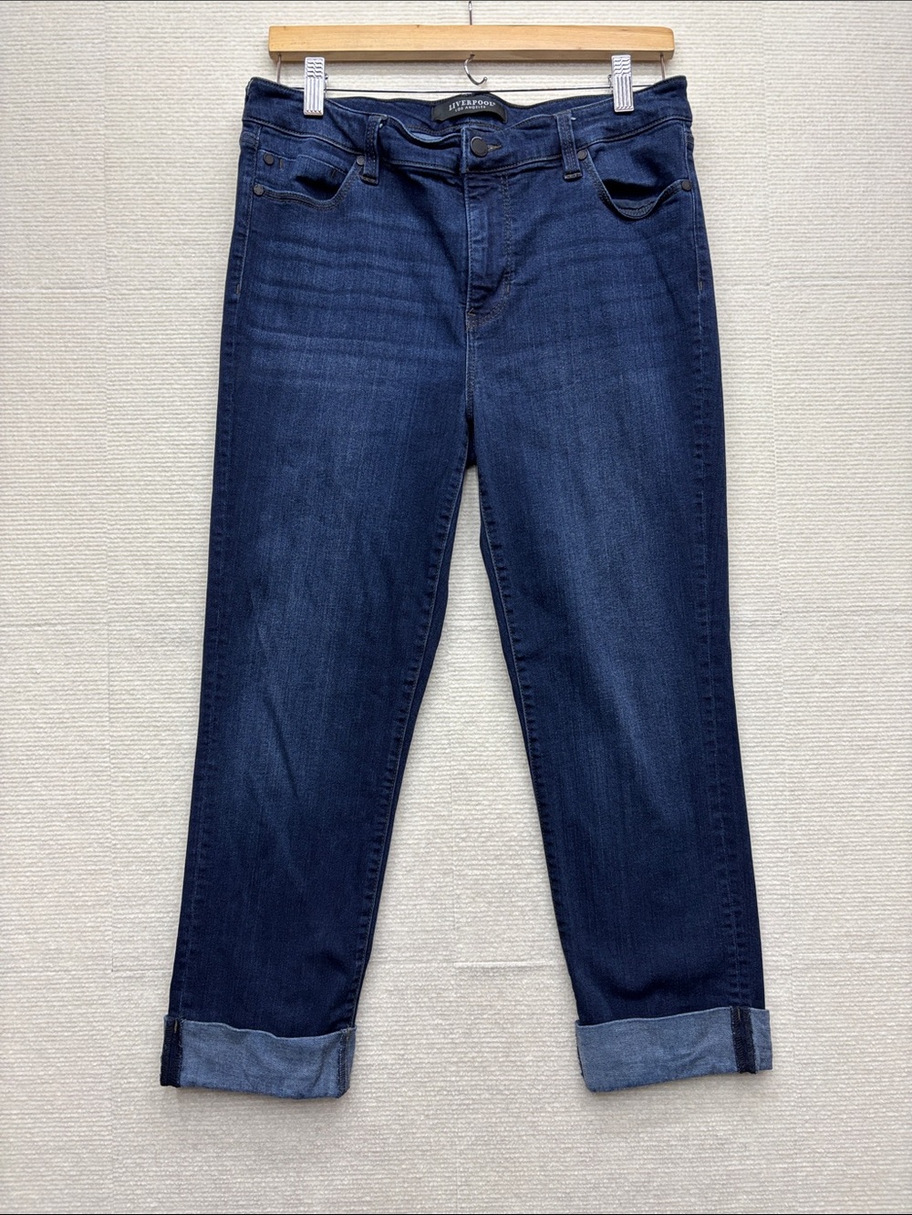 Liverpool 12 31 Classic Dark Blue Women's Jeans - Comfortable Everyday Fit